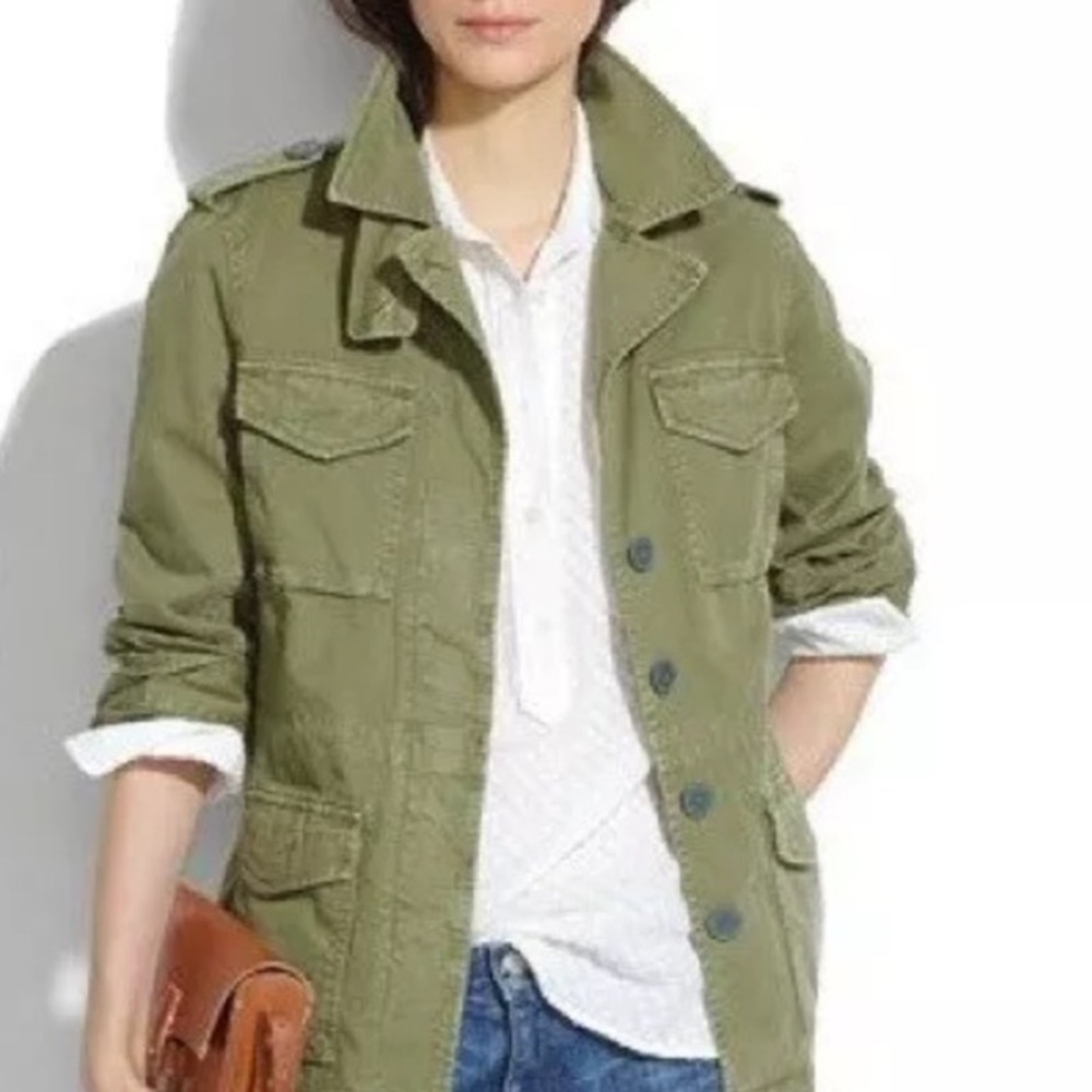 Madewell Outbound Military Field Jacket / Chore Coat Olive Green